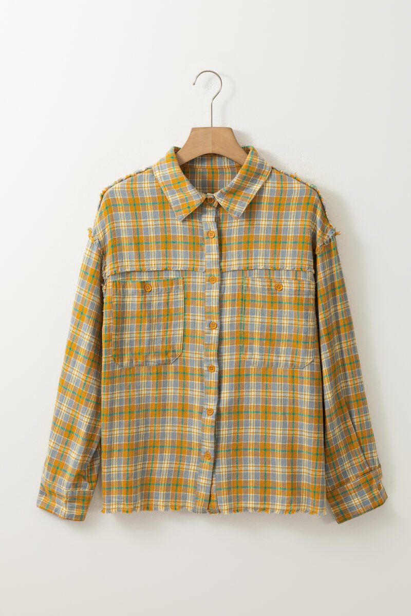 Ginger Plaid Shacket - Image 4