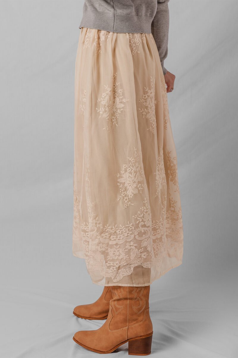 Oatmeal Fields Maxi Skirt - Image 7