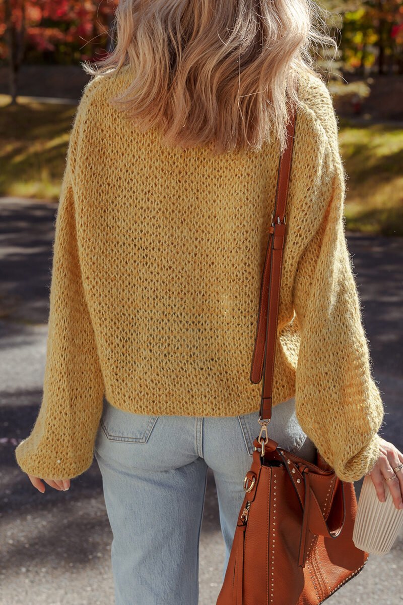 Churned Butter Lantern Sleeve Cardigan - Image 2