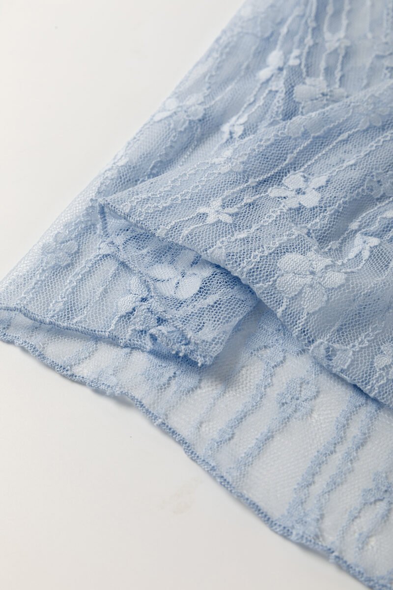 Sheer Floral Lace Top - Image 11