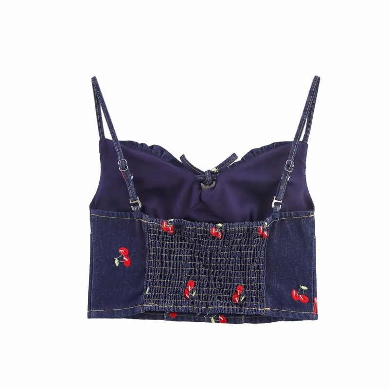 Cherry Bomb Denim Top - Image 2