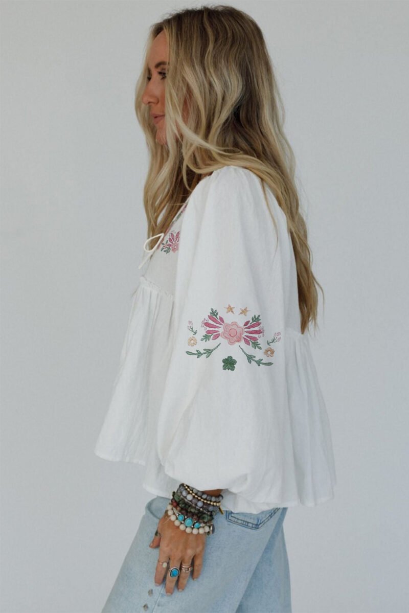 Dustflower Babydoll Blouse - Image 3