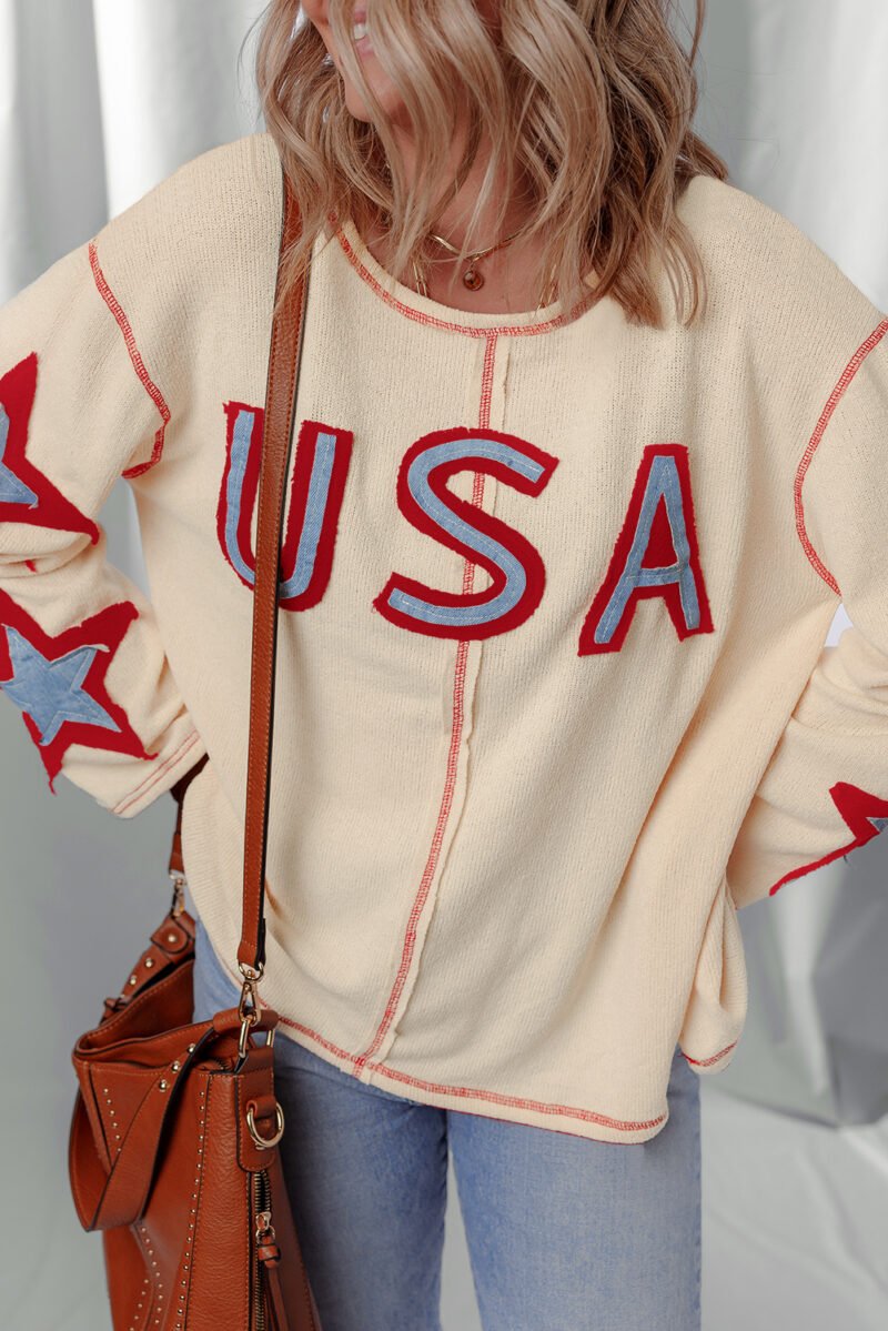 Stars and Stripes Long Sleeve Top - Image 3