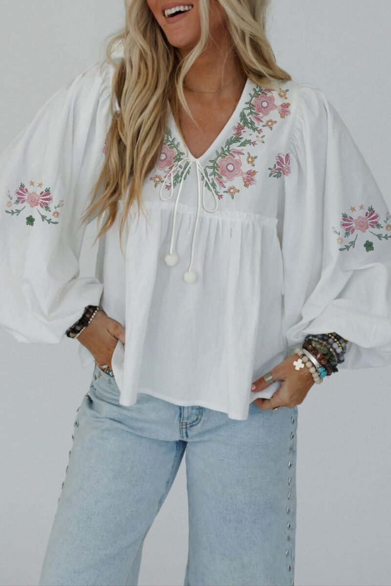 Dustflower Babydoll Blouse