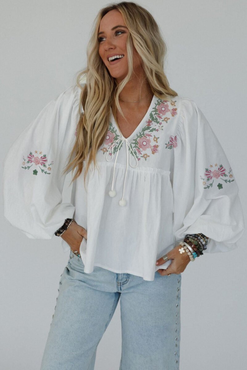 Dustflower Babydoll Blouse - Image 4
