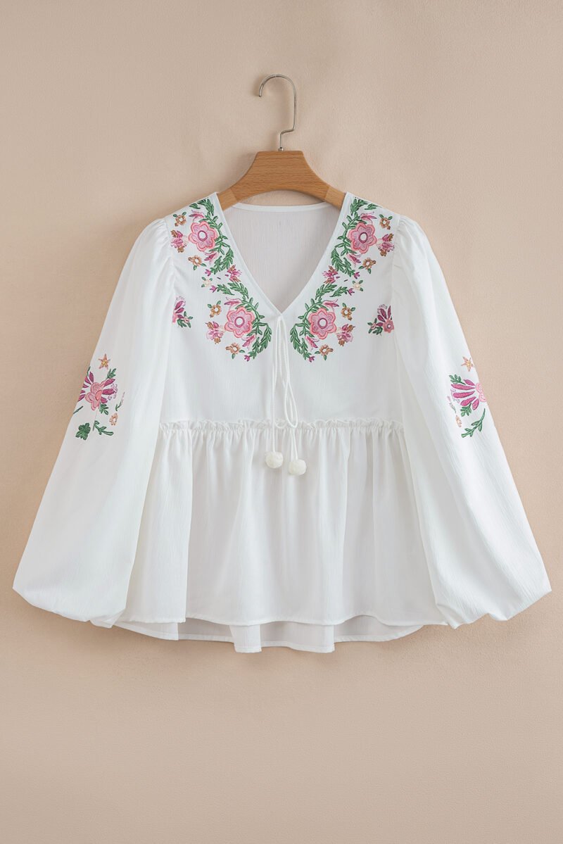 Dustflower Babydoll Blouse - Image 5