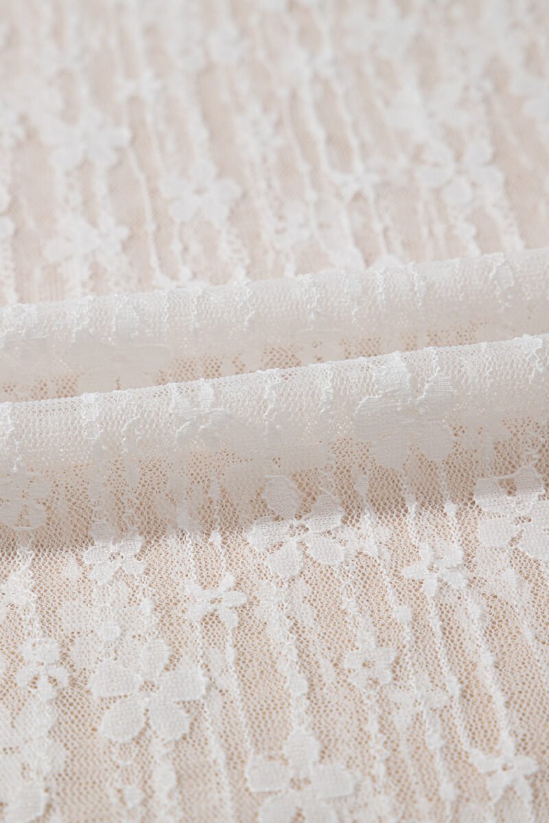 Sheer Floral Lace Top - Image 24
