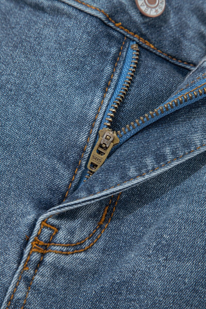 High Waist Piping Bootcut Jeans - Image 8