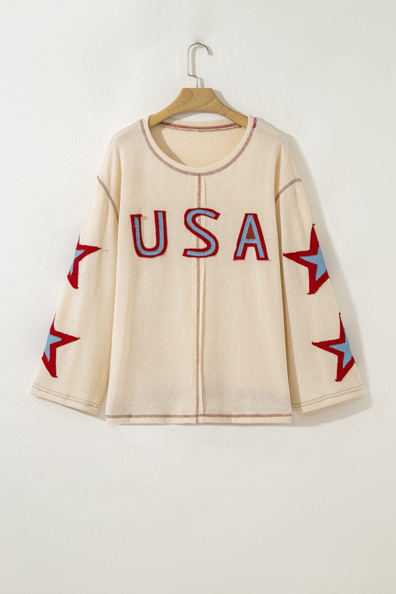 Stars and Stripes Long Sleeve Top - Image 5