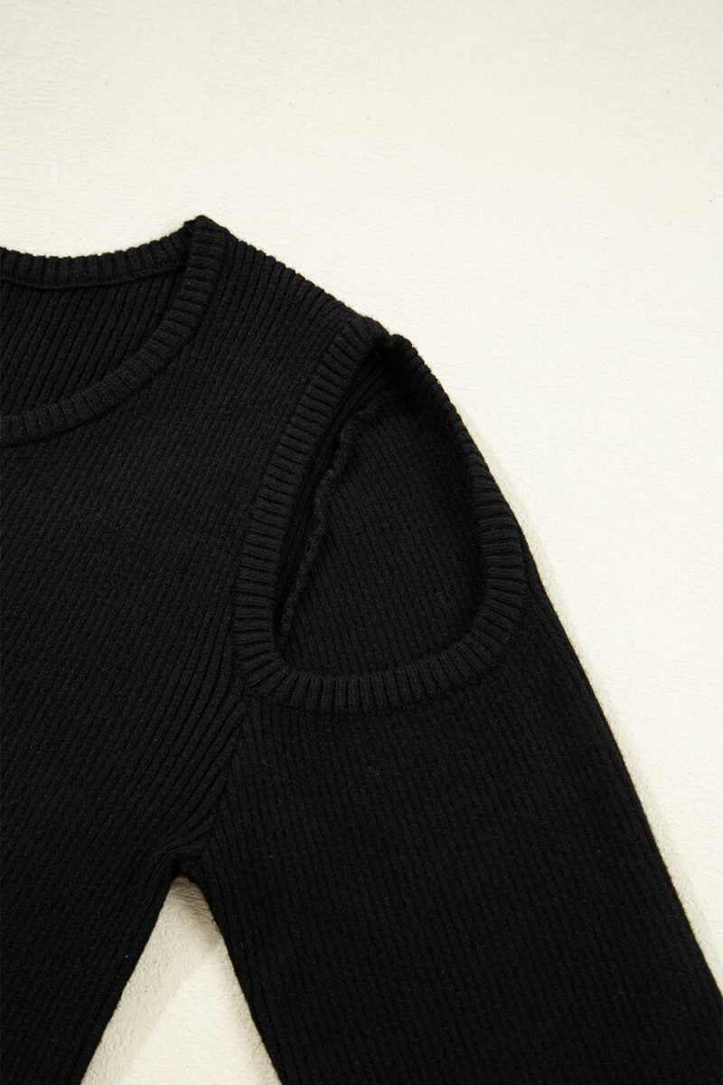 Giv'em the Cold Shoulder Sweater - Image 9