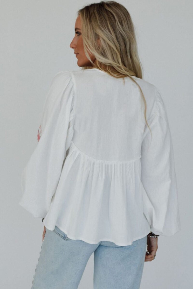 Dustflower Babydoll Blouse - Image 2