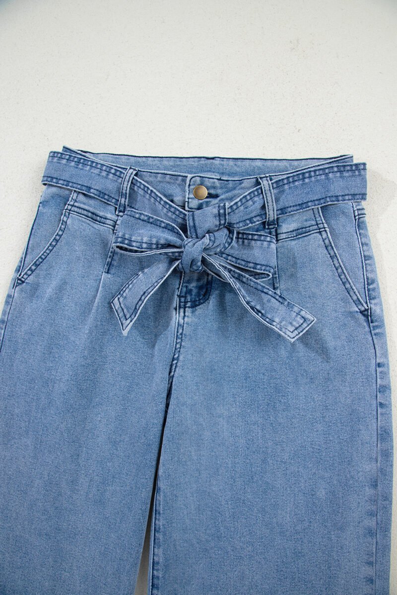 Big Bow Wide Leg Jeans - Image 3