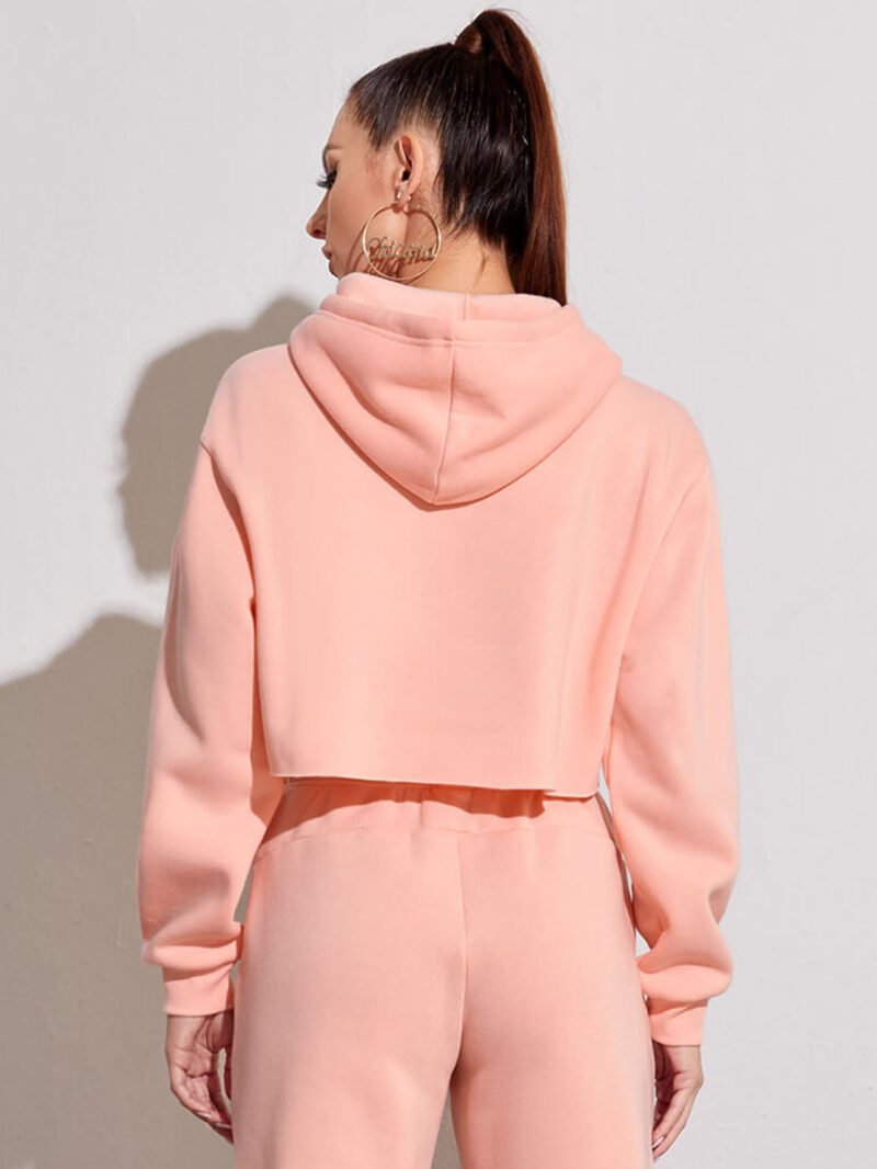 Cloud Stitch Cropped Hoodie - Image 10