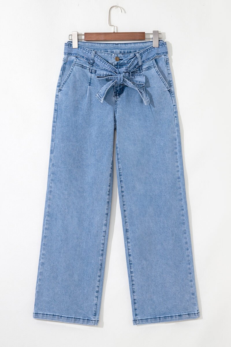 Big Bow Wide Leg Jeans
