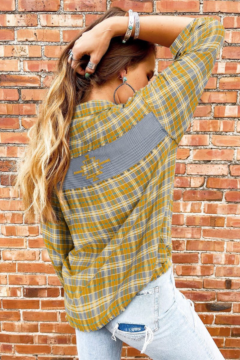 Ginger Plaid Shacket - Image 3