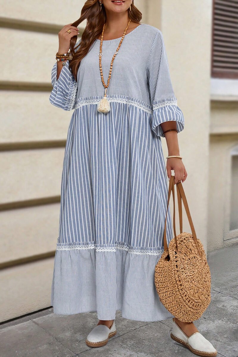 Mixed Patchwork Shift Dress
