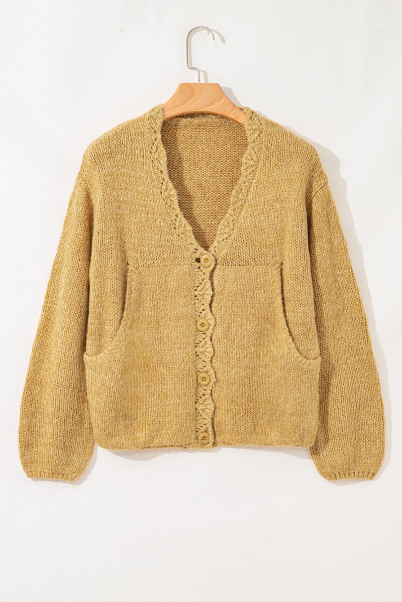 Churned Butter Lantern Sleeve Cardigan - Image 6