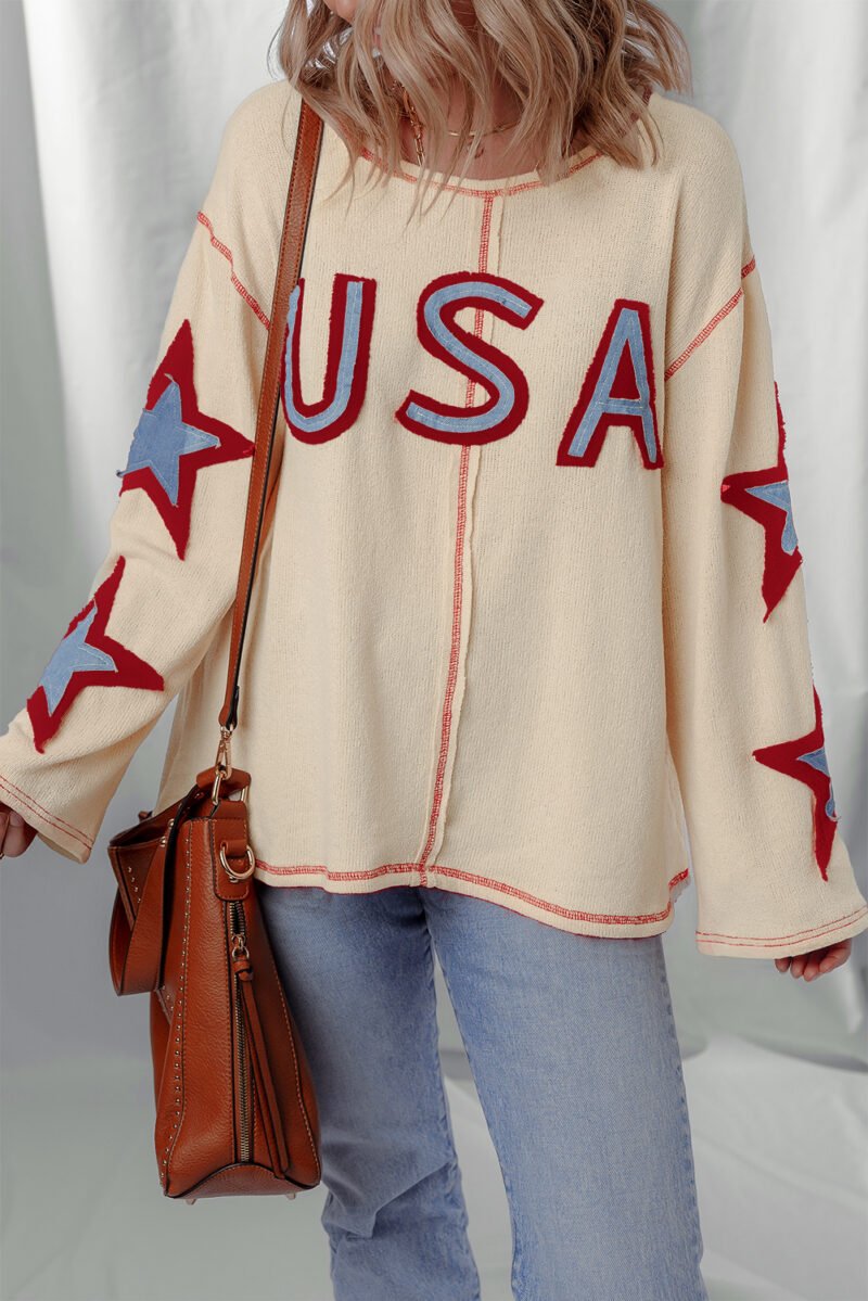 Stars and Stripes Long Sleeve Top