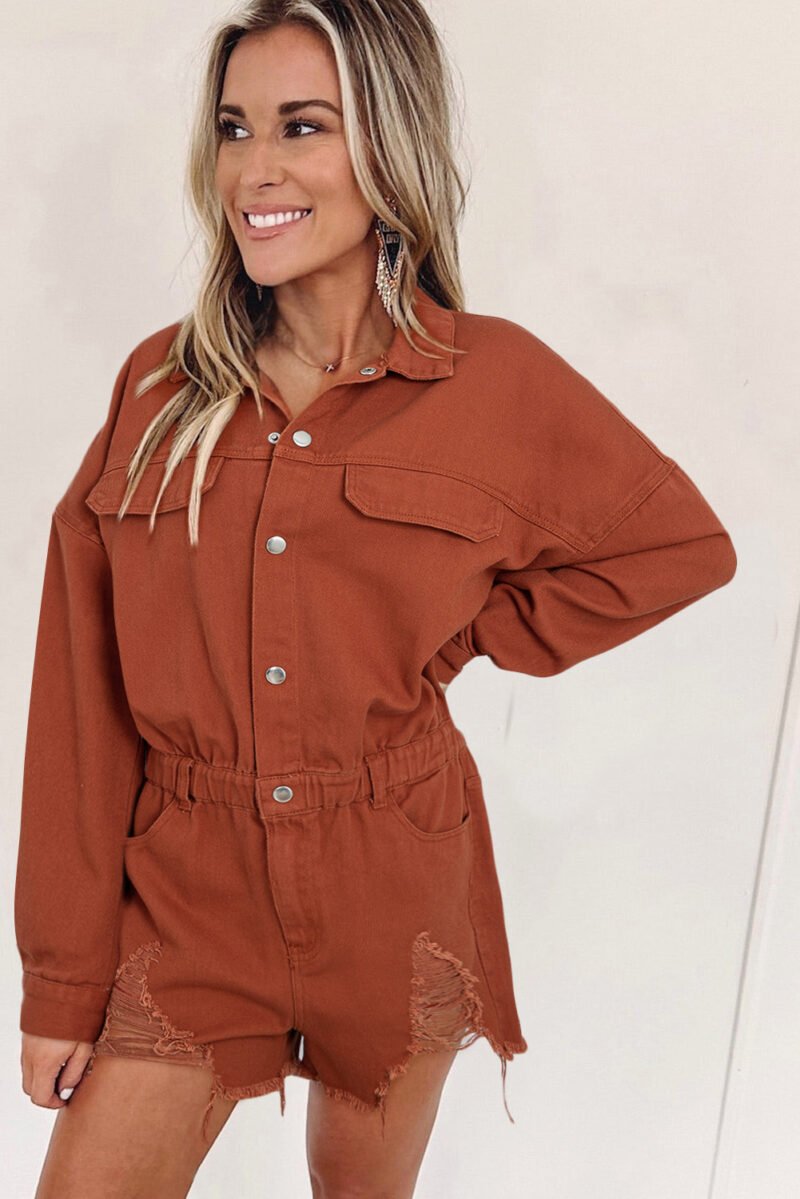 Rodeo Moon Denim Romper - Image 3