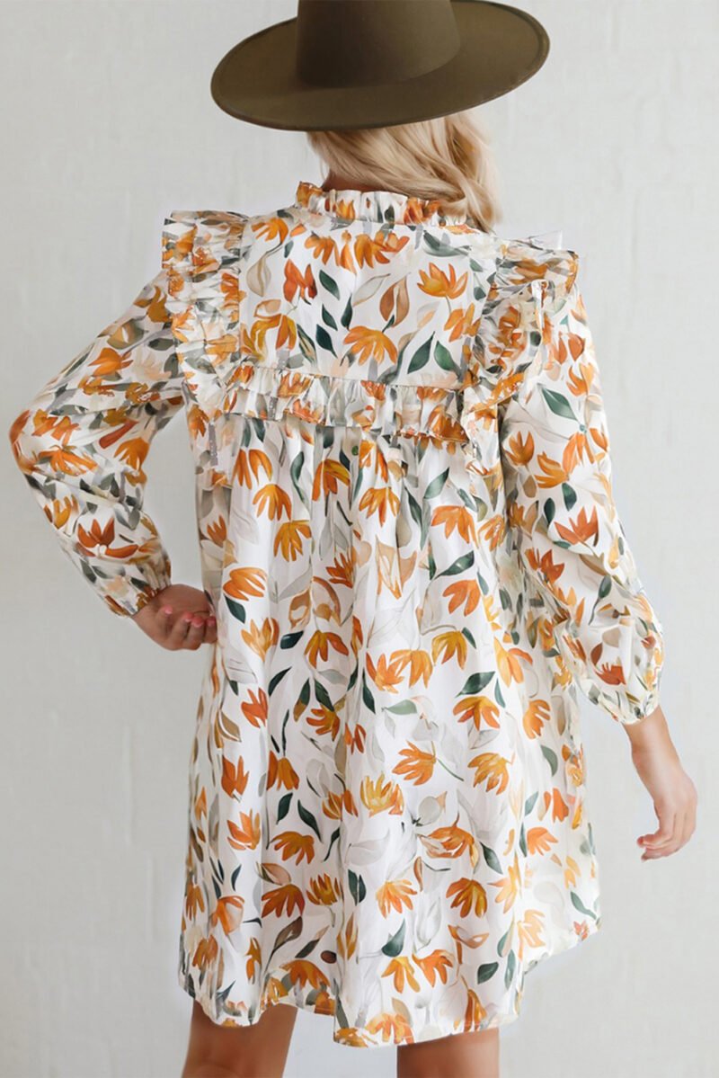 Almond Bloom Mini Dress - Image 5