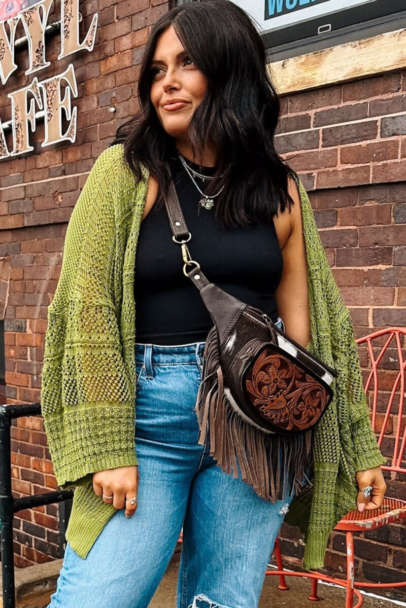 Spinach Open Cardigan - Image 7