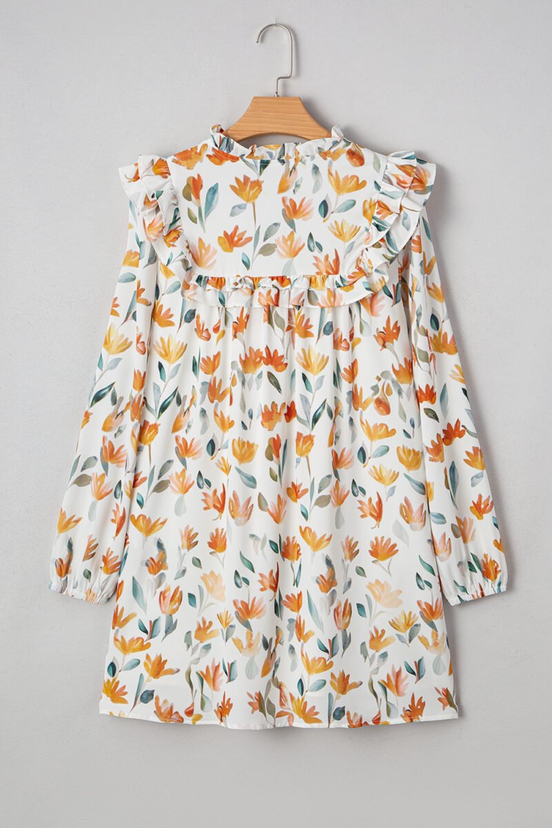 Almond Bloom Mini Dress - Image 7