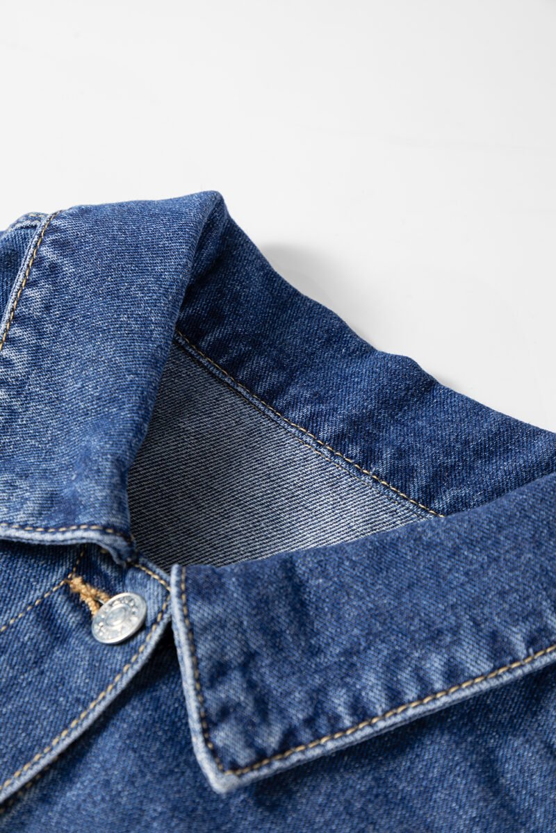 Color Block Denim Jacket - Image 12