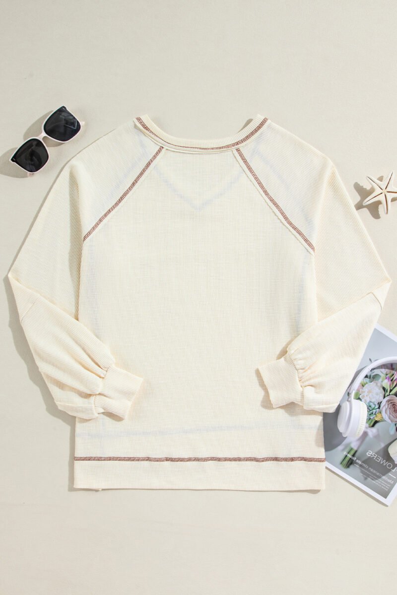 Velvet Ember Pullover Top - Image 7