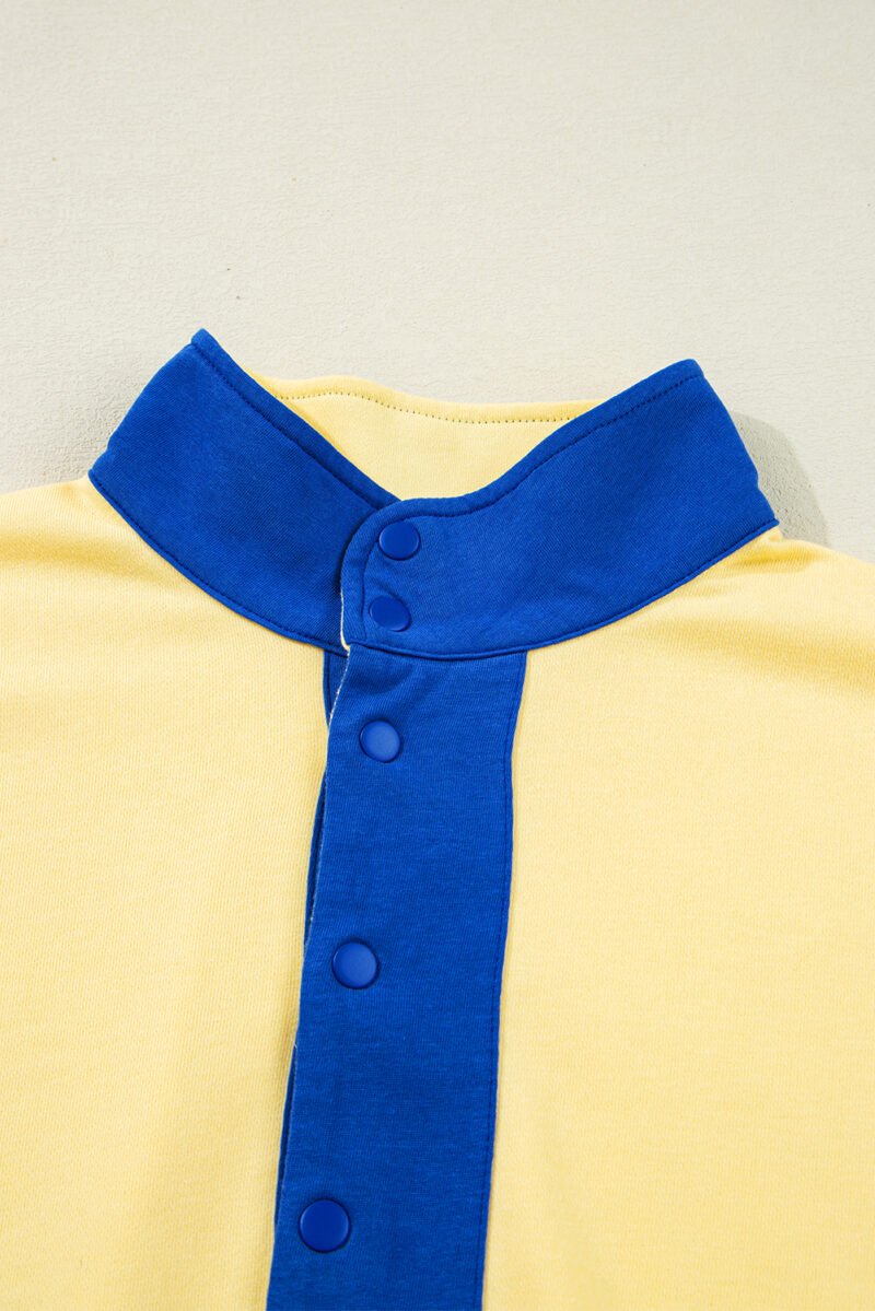 Color Block Pullover and Shorts - Image 3