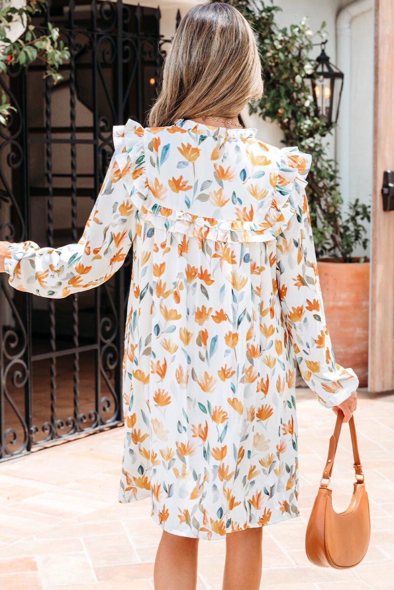 Almond Bloom Mini Dress - Image 16