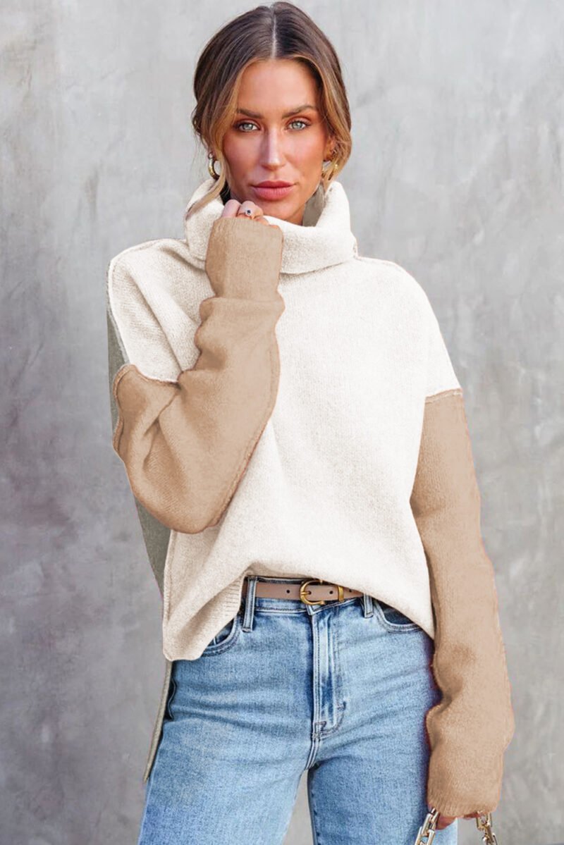 Pale Chestnut Knit Sweater - Image 20