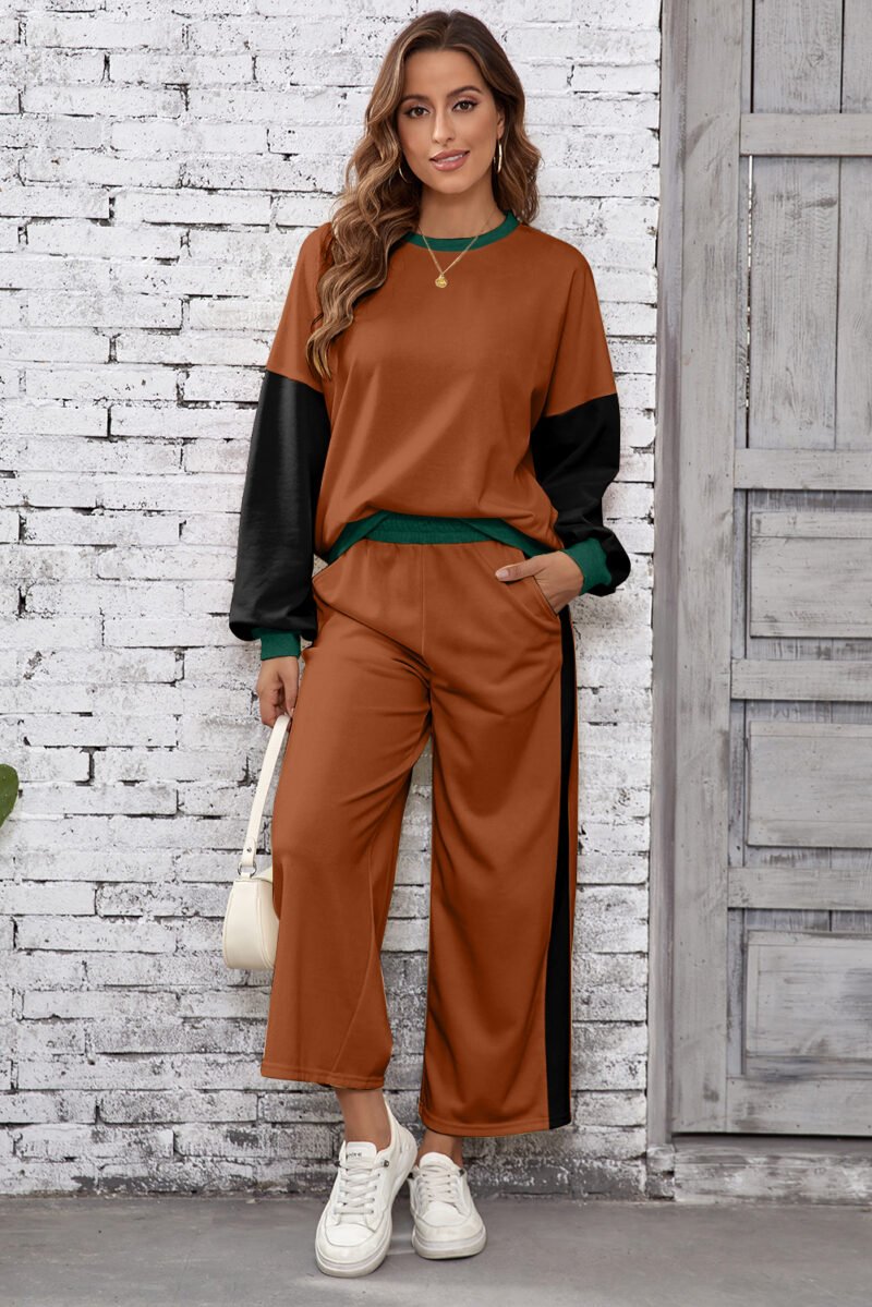 Chestnut Block Pullover Set - Image 4