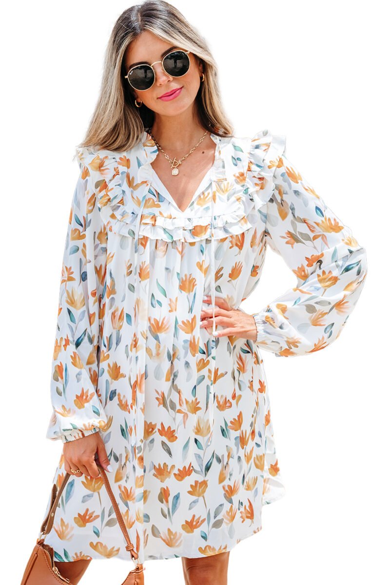 Almond Bloom Mini Dress - Image 23