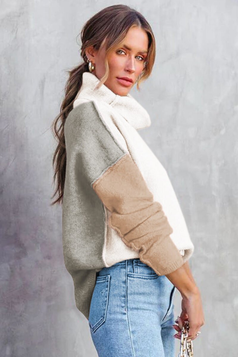 Pale Chestnut Knit Sweater - Image 19