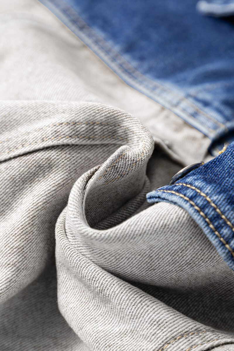 Color Block Denim Jacket - Image 9