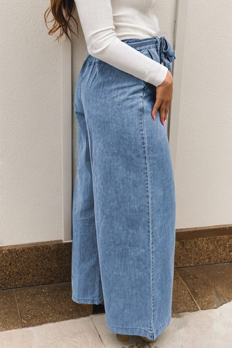 Big Bow Wide Leg Jeans - Image 11