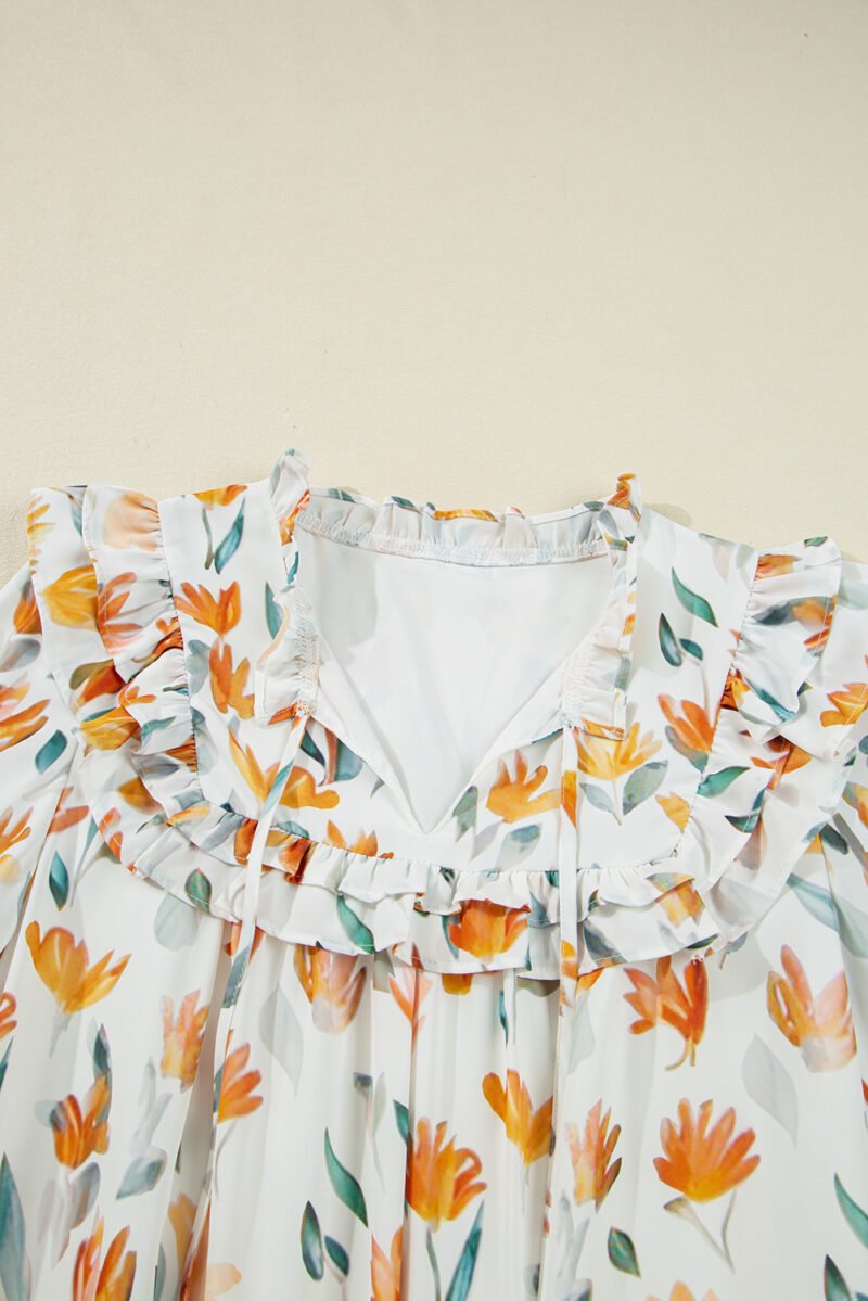 Almond Bloom Mini Dress - Image 8