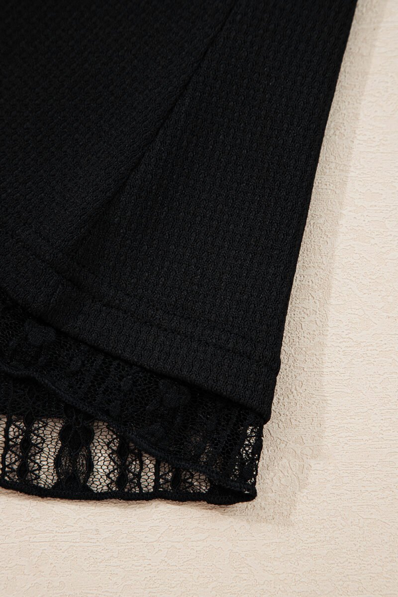 Electric Rose Black Lace Top - Image 12