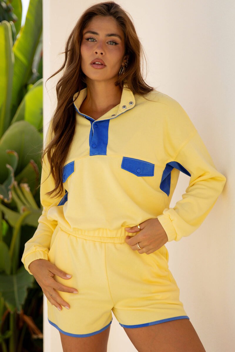 Color Block Pullover and Shorts - Image 15