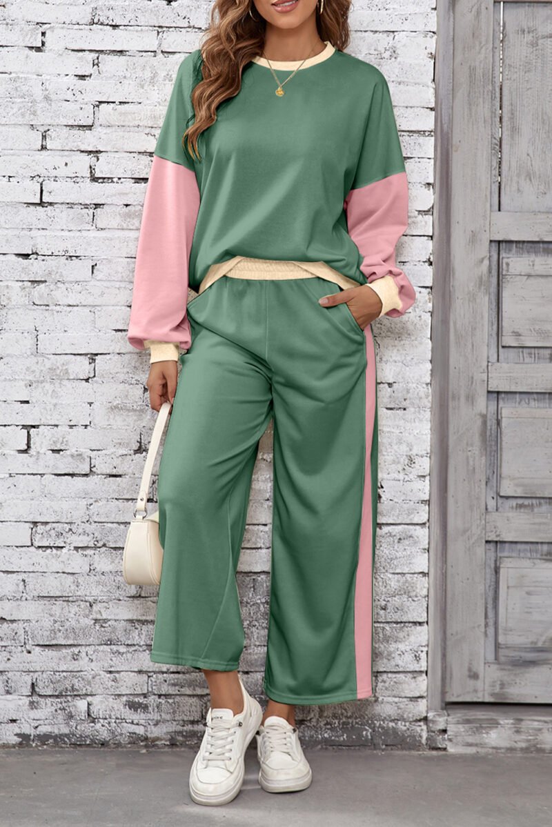 Chestnut Block Pullover Set - Image 5
