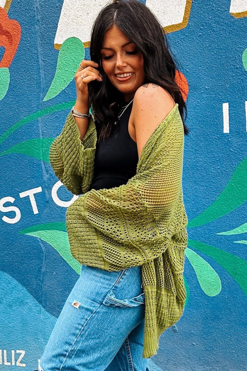 Spinach Open Cardigan - Image 6