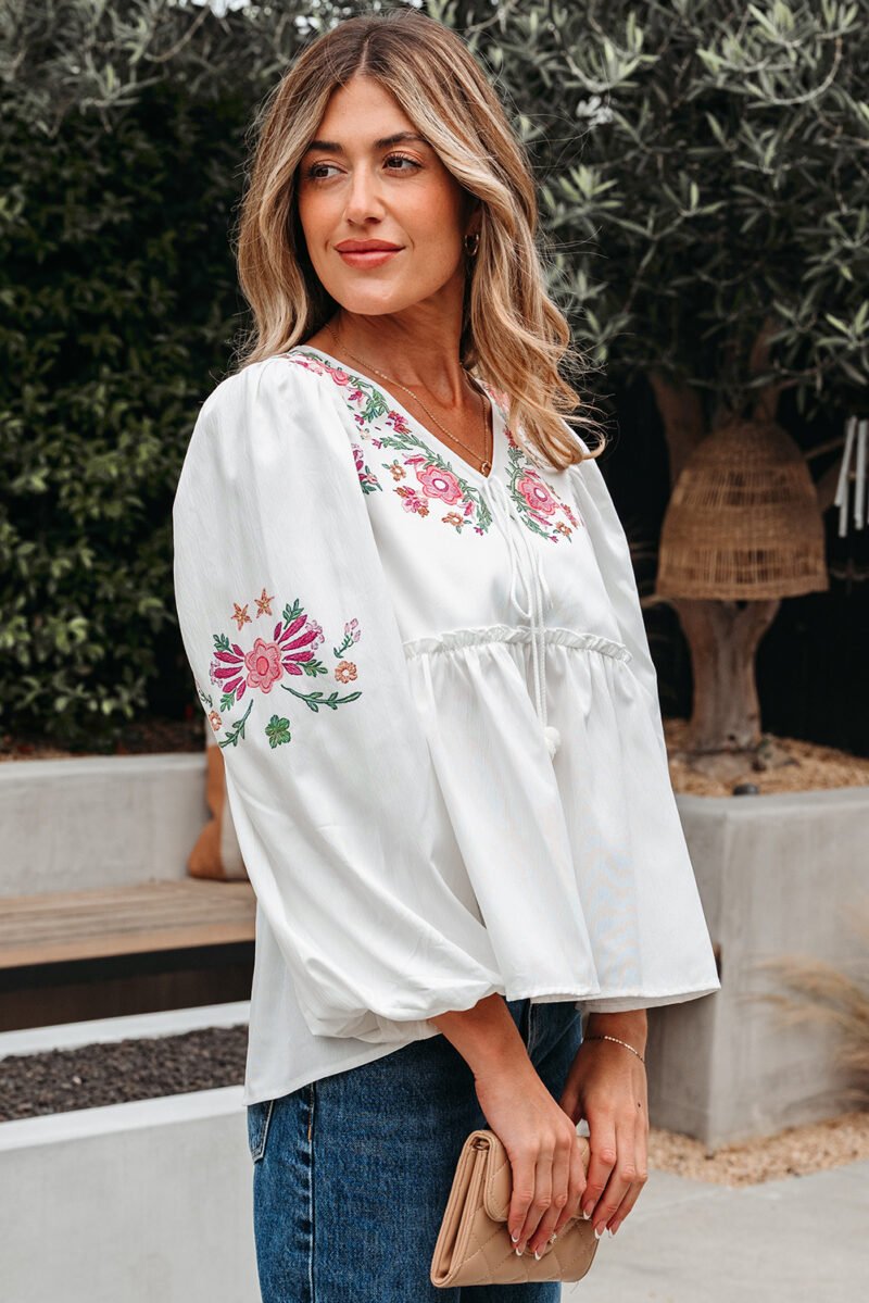 Dustflower Babydoll Blouse - Image 14