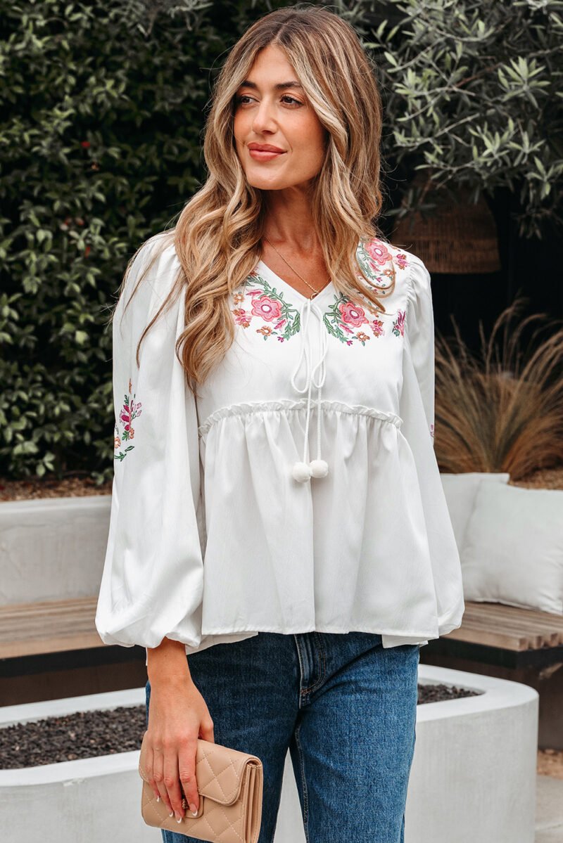 Dustflower Babydoll Blouse - Image 15