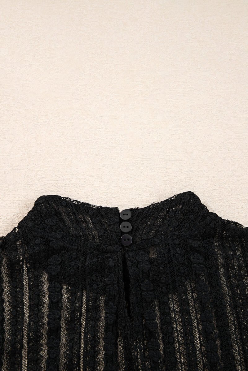 Electric Rose Black Lace Top - Image 10
