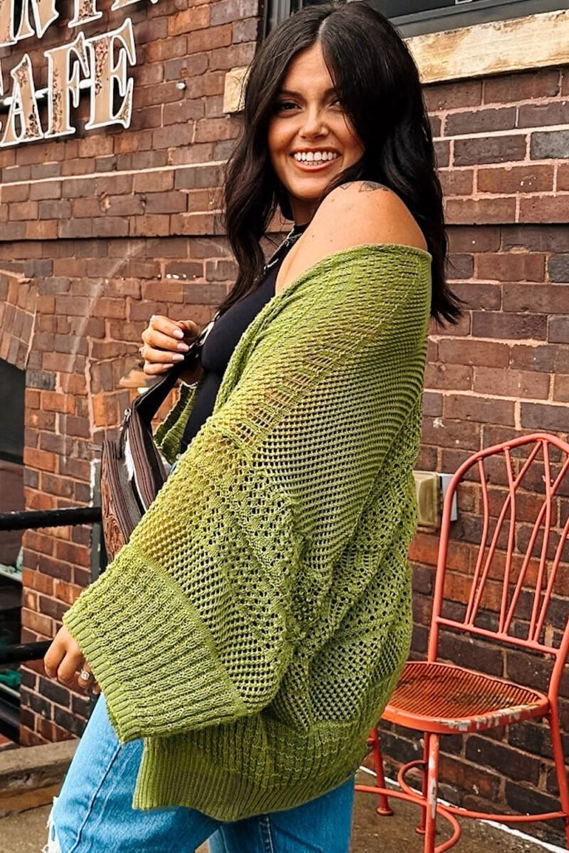 Spinach Open Cardigan - Image 3