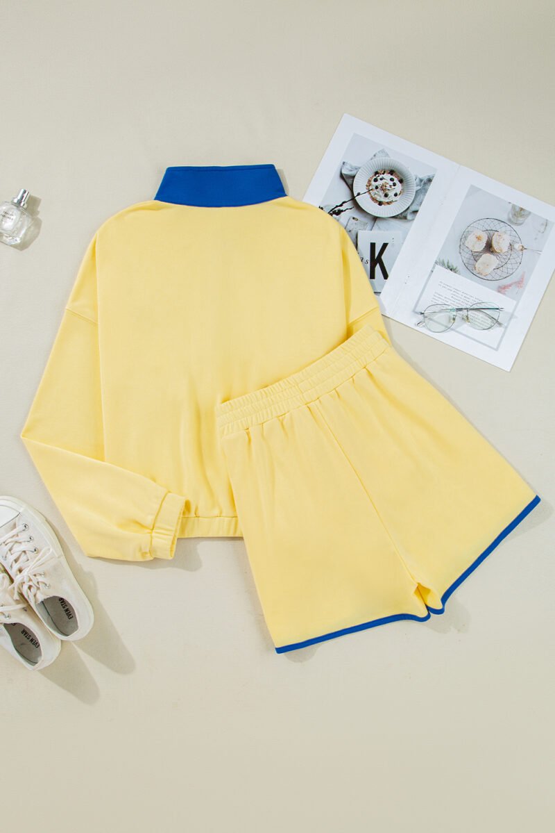 Color Block Pullover and Shorts - Image 2