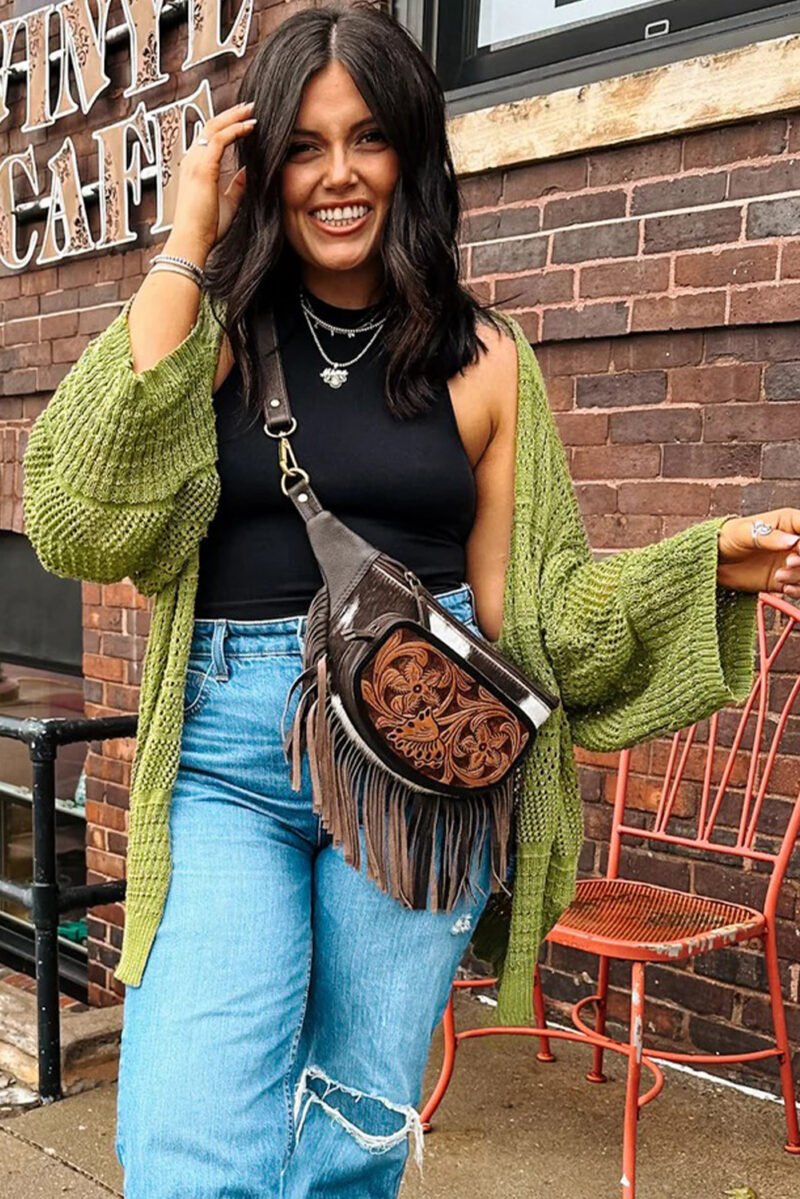 Spinach Open Cardigan - Image 4