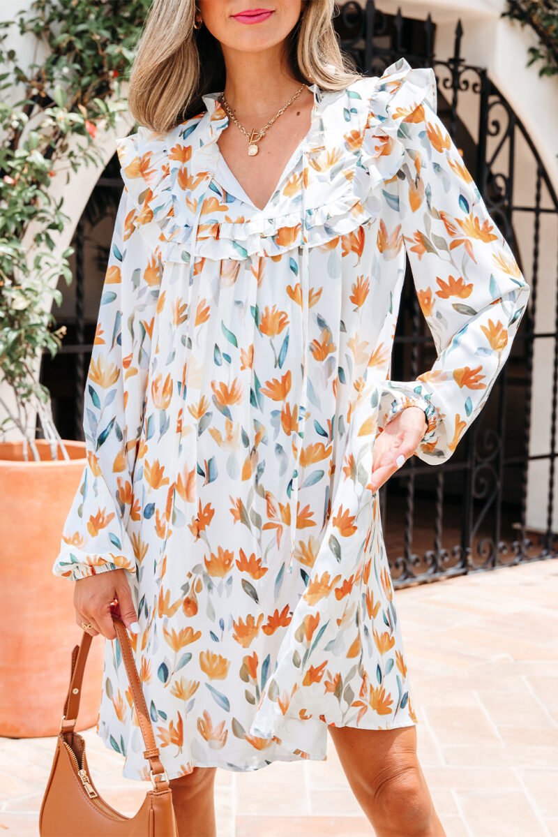 Almond Bloom Mini Dress - Image 21