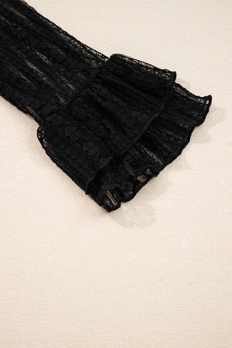 Electric Rose Black Lace Top - Image 11