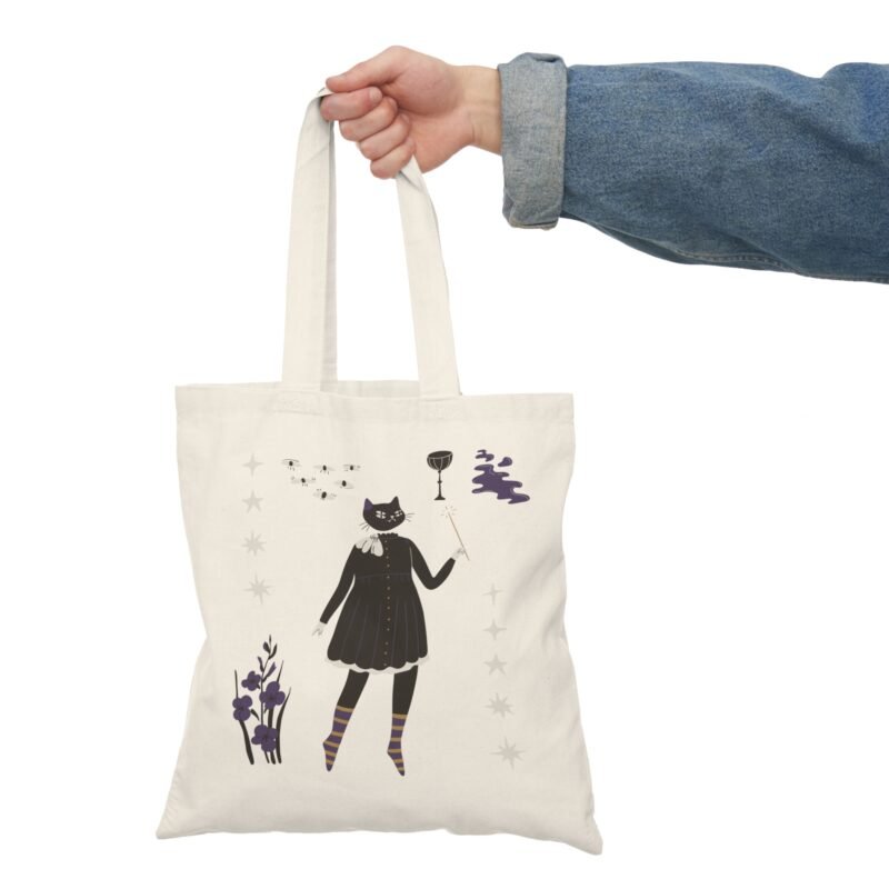 Cat & Candle Tote Bag - Image 5